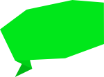 对话框绿色气泡框