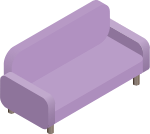 沙发家居装饰装饰元素紫色