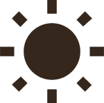 太阳星体装饰装饰元素褐色