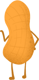 棕色米黄色叉腰拟人手绘