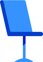 装饰装饰元素蓝色办公椅椅子