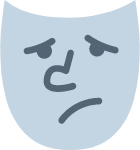 表情悲伤脸emoji面具