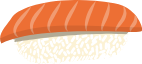 寿司橙色美食餐饮三文鱼寿司