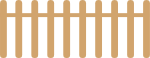 手绘农场装饰篱笆栅栏
