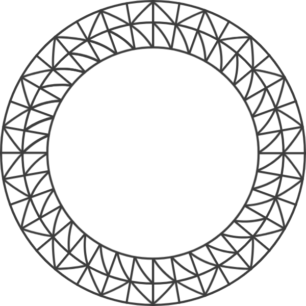 圆环环基本线框线框花纹