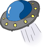 飞碟ufo装饰装饰元素卡通