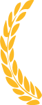 黄色麦子卡通剪影农作物