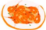 卡通装饰元素装饰橙色食物