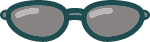 墨镜太阳镜眼镜装饰元素卡通