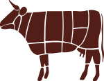 动物手绘肉类牛畜牧业