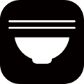 碗筷碗餐具图标标识
