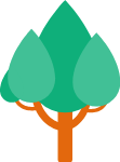 绿树装饰元素绿色绿植树木