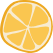 柠檬瓣水果橙色卡通装饰