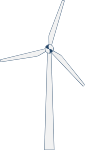 风车大风车风能发电装饰发电机