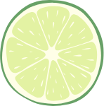 柠檬柠檬瓣青柠檬水果绿色
