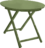 木桌家装装饰绿色小桌子