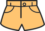 短裤裤子卡通装饰装饰元素