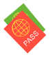 pass通过护照通行证出入境