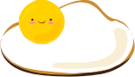 煎蛋鸡蛋荷包蛋笑脸装饰元素