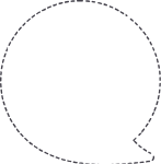对话框文字框白色黑色气泡框