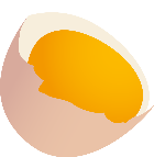 鸡蛋蛋黄蛋壳装饰装饰元素