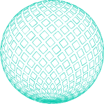 科技渐变线框3d几何