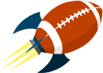 火箭橄榄球装饰装饰元素卡通