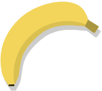 香蕉水果装饰装饰元素卡通
