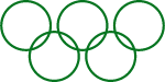 五环奥运五环圆圈装饰装饰元素