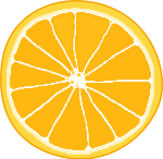 橘子柑橘装饰白色食物