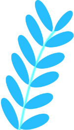 自然植物叶子蓝色装饰