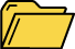 黄色存储文件夹电脑标识