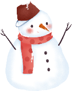 雪人装饰装饰元素冬天手绘