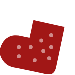 礼物袜子圣诞袜圣诞红色