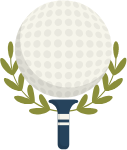 高尔夫杯高尔夫运动白色绿色