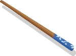 筷子棕色蓝色装饰装饰元素