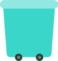 垃圾桶环保垃圾分类卡通绿色
