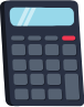 黑色蓝色工具职业计算器