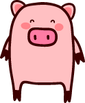 卡通小猪小猪猪动物微笑