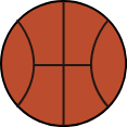 篮球球装饰元素装饰卡通