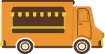 餐车车集市运输手绘