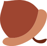 橡果果园松鼠装饰棕色