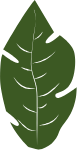 植物树叶装饰元素绿色叶子
