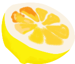 柠檬水果食物手绘卡通