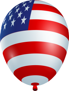 装饰庆祝国旗美国气球