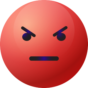气愤红脸emoji表情icon