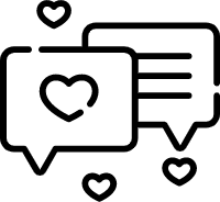 手机社交媒体图标信息爱心
