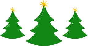 圣诞圣诞节圣诞树插画扁平