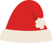 圣诞圣诞帽子帽子冬天插画