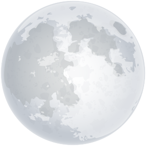 圆月插画星球宇宙天体